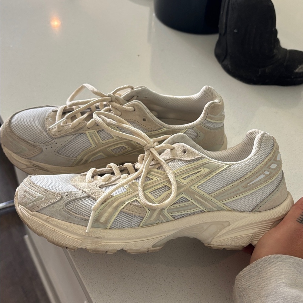 ASICS Women's Cream Sneakers